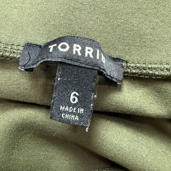 Torrid Olive Green Faux Leather Skirt - Picture 4 of 5